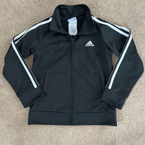 adidas Black & White Kids Track Jacket
